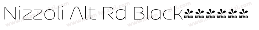 Nizzoli Alt Rd Black字体转换
